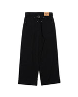 Flower studs stripe slacks