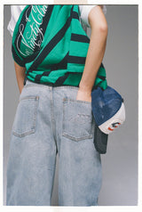 Bullet Logo Denim Buggy Pants