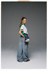 Bullet Logo Denim Buggy Pants