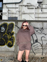 glitter crew sweat shirt