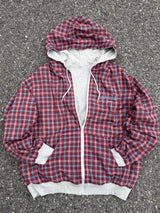 check reversible zip parker