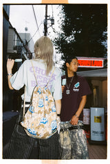 【090×YEPITAL】Chocolate Chip Camo 드로스트링 백