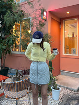 shaggy cropped cardigan