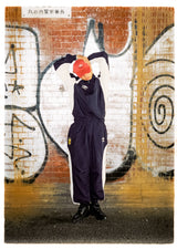 9090×Umbro尼龍軌道褲