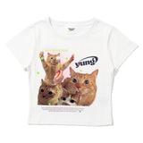 Cats meme ss tee