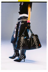 Eyelet Boston Bag