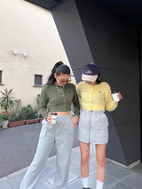 shaggy cropped cardigan