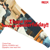 graphic crew neck Knit