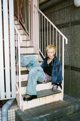 子弹标志水钻拉链连帽衫