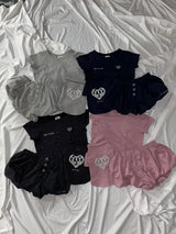 glitter heart logo hoodie (for pets)