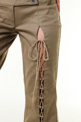 lace up pants