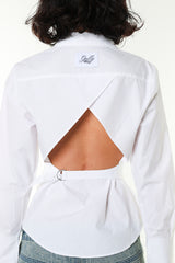 バックベルトシャツ