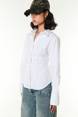 バックベルトシャツ