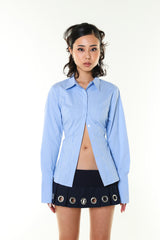 バックベルトシャツ