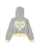 BICOLOR HEART LOGO HOODIE