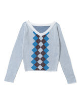 ARGYLE SWITCH KNIT