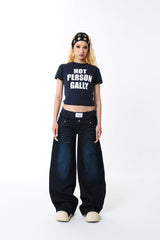 back stone lowrise denim