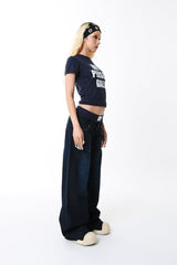 back stone lowrise denim