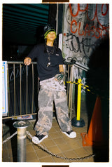9090 OG Logo Painted Denim Pants