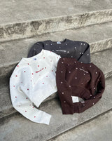 random heart cropped sweat