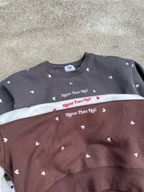 random heart cropped sweat