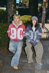 Numbering With Star Logo 拉鍊連帽衫