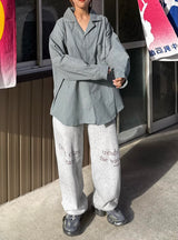 WB loose check shirt