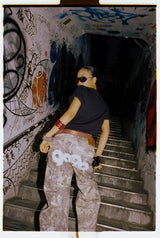 9090 OG Logo Painted Denim Pants