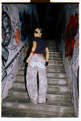 9090 OG Logo Painted Denim Pants