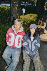 Numbering With Star Logo 拉鍊連帽衫