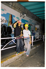 9090 OG Logo Painted Denim Pants