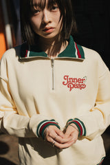 the inner peace half zip sweat