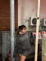 glitter crew sweat shirt