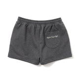 glitter sweat shorts