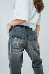 Flower Logo Denim
