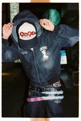 Sexy Logo Denim Zip Hoodie