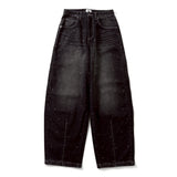 閃閃發亮的繭形水洗牛仔布