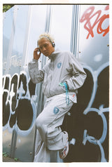 Herald Logo Side Zip Nylon Pants