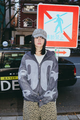 Numbering With Star Logo 拉鍊連帽衫