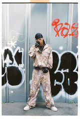 Herald Logo Side Zip Nylon Pants