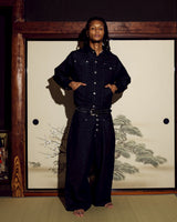 Western short denim jacket