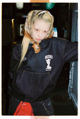 Sexy Logo Denim Zip Hoodie