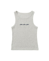 CURSIVE RIB TANKTOP