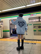 Heart logo hoodie