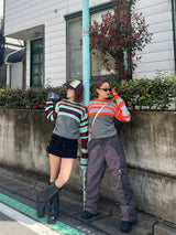 layered border sheer knit