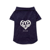 glitter heart logo hoodie (for pets)