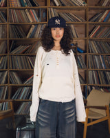 7 button waffle henry tee