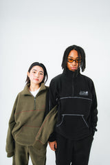 Half zip fleece setup