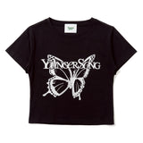 バタフライ フロント ロゴ SS Tシャツ