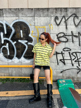 All over pattern polo shirt